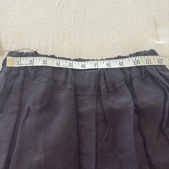 NEW SHYLOH BLACK LINEN PANTS WITH BUTTONS - Picture 8 of 12